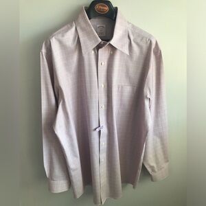 Brooks Brothers Mens 17 4/5  Button Cotton Button Down Blue Red Plaid